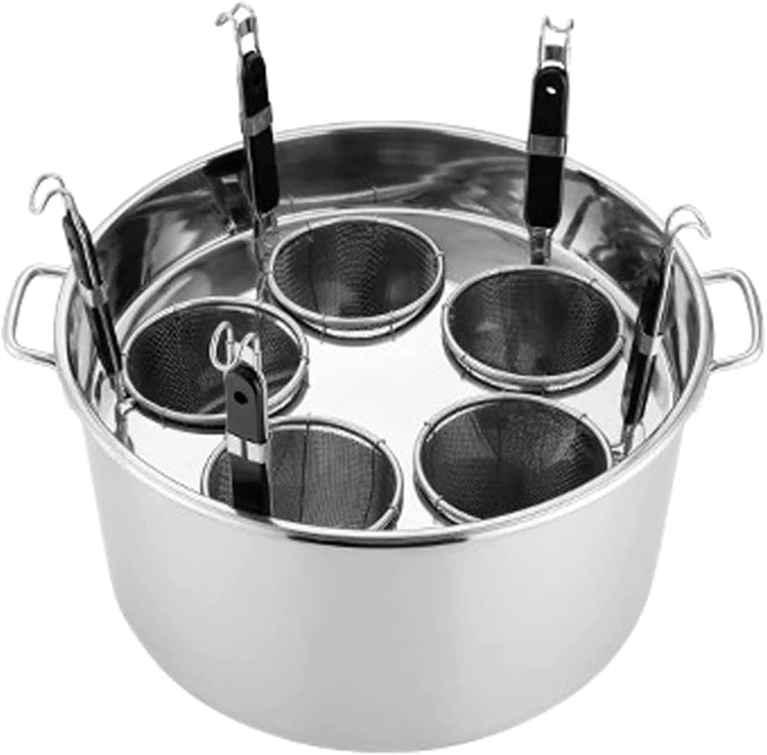 5 Holes Pasta with Strainer Basket for Home Cooking