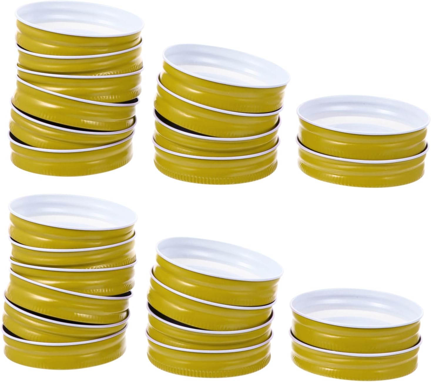 24-Piece Mason Jar Lids - Heat-Resistant Protective