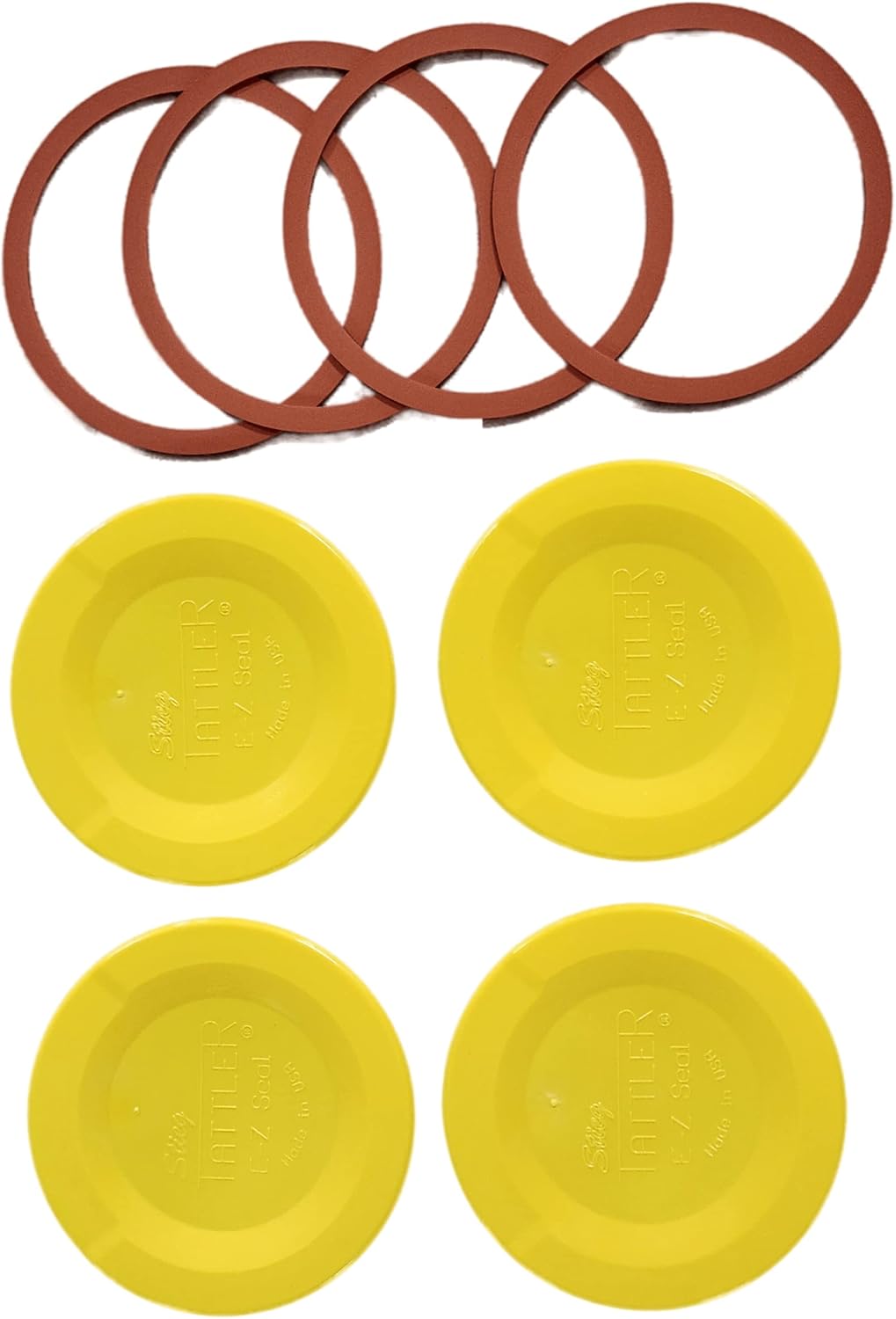 Tattler E-Z Seal Reusable Canning Lids 50 Pack Yellow