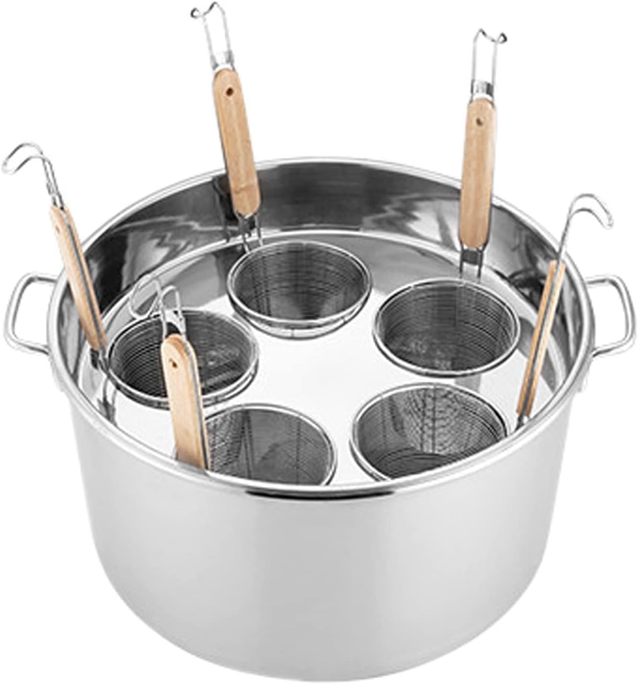 DAOUXIAOSP Pasta Cooker Pot and Insert Set Stainless Steel