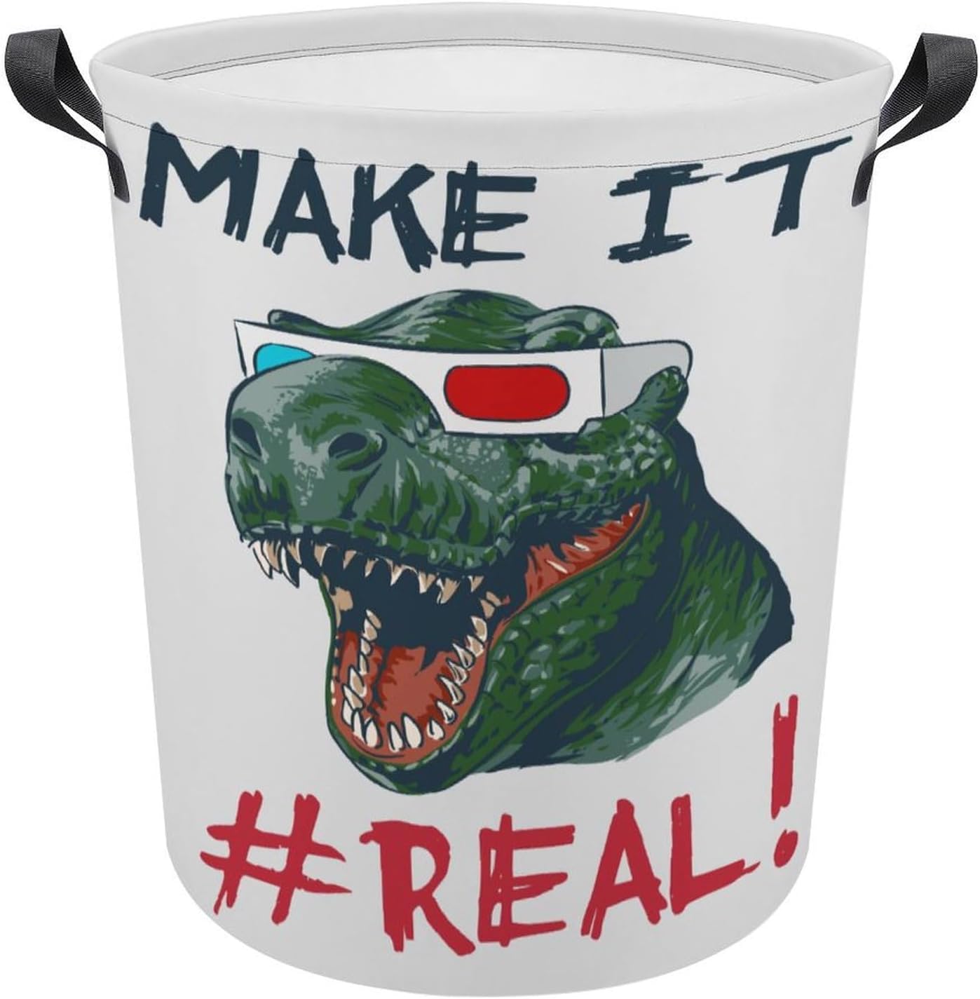 MEIKKO Dinosaur Head 3D Glasses Laundry Hamper