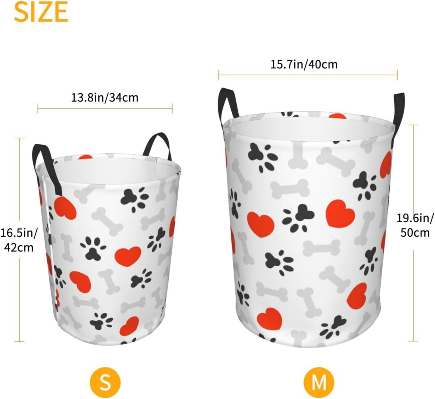 Collapsible Laundry Basket with Handles