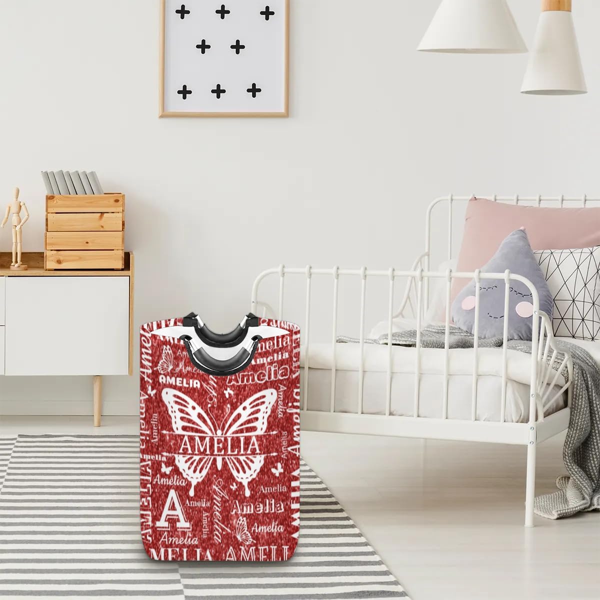 Stylish Ioracida Butterfly Laundry Hamper Bag