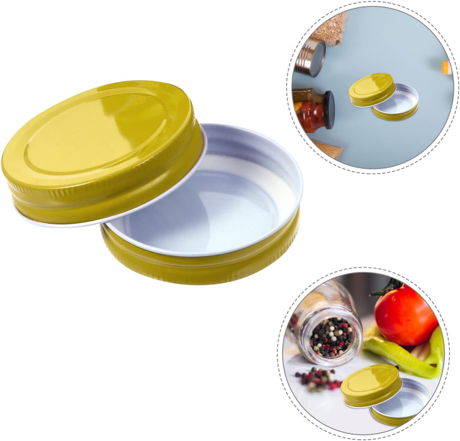 PrettyZoom 12-Piece Mason Jar Lids Protecting Your Jars