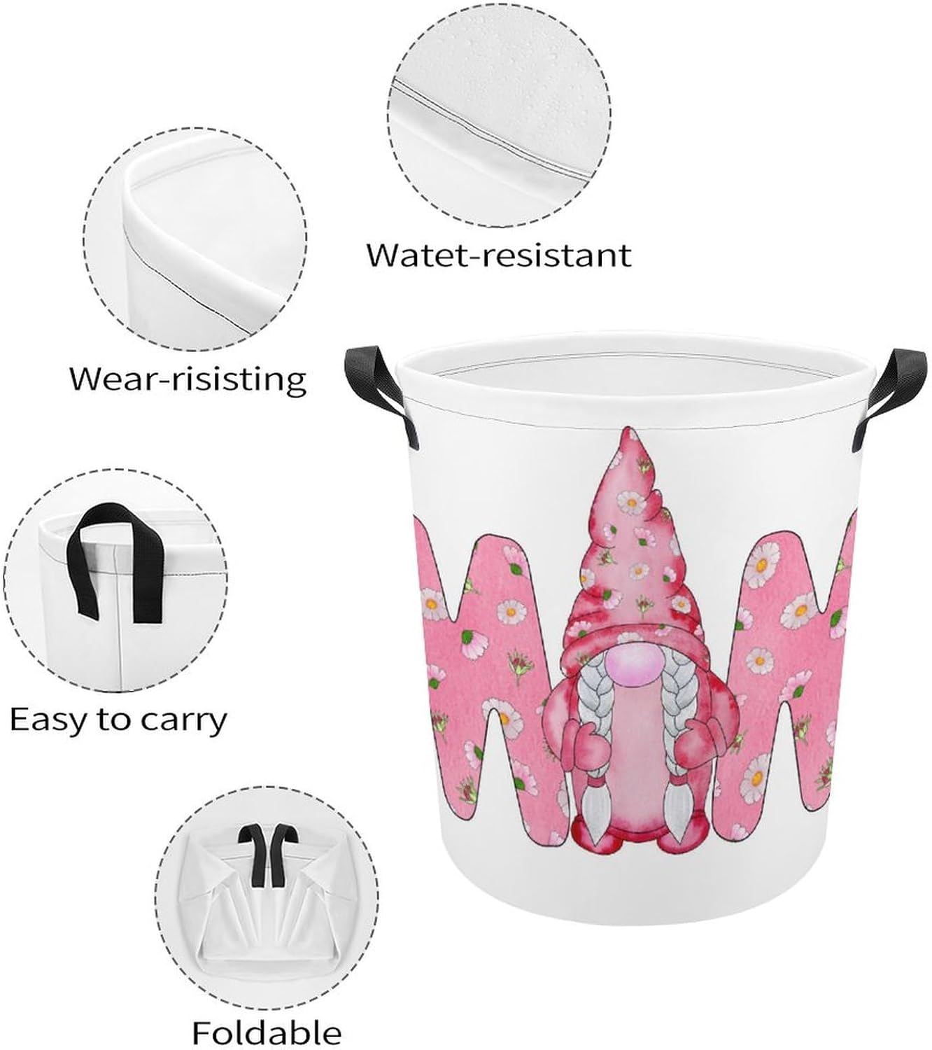 Cozy Gnome Laundry Hamper for Families