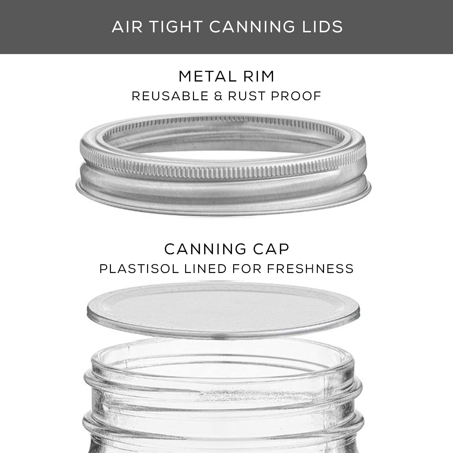 JoyJolt 16 oz Mason Jars 6-Pack