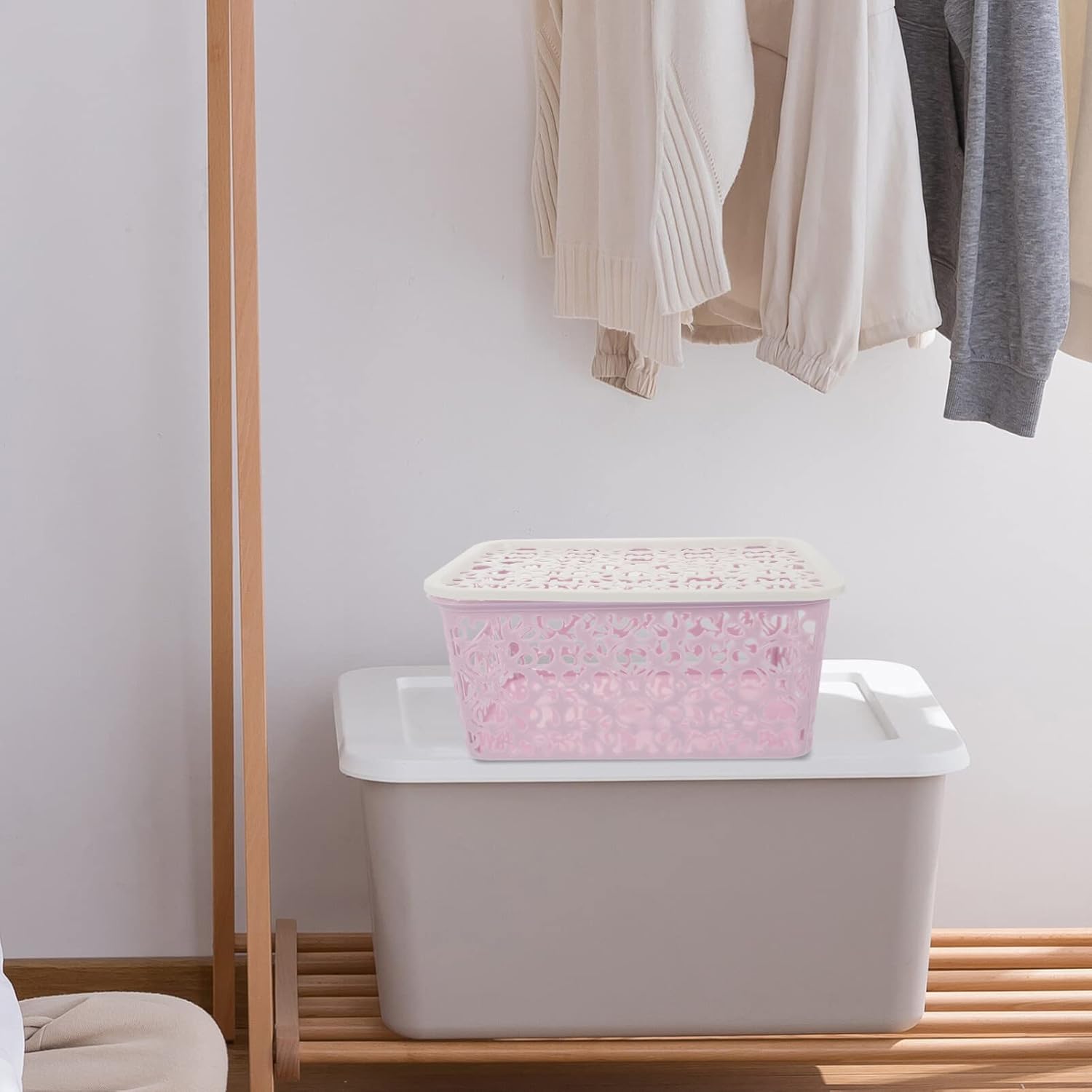 MAGICLULU Plastic Storage Bin Cube