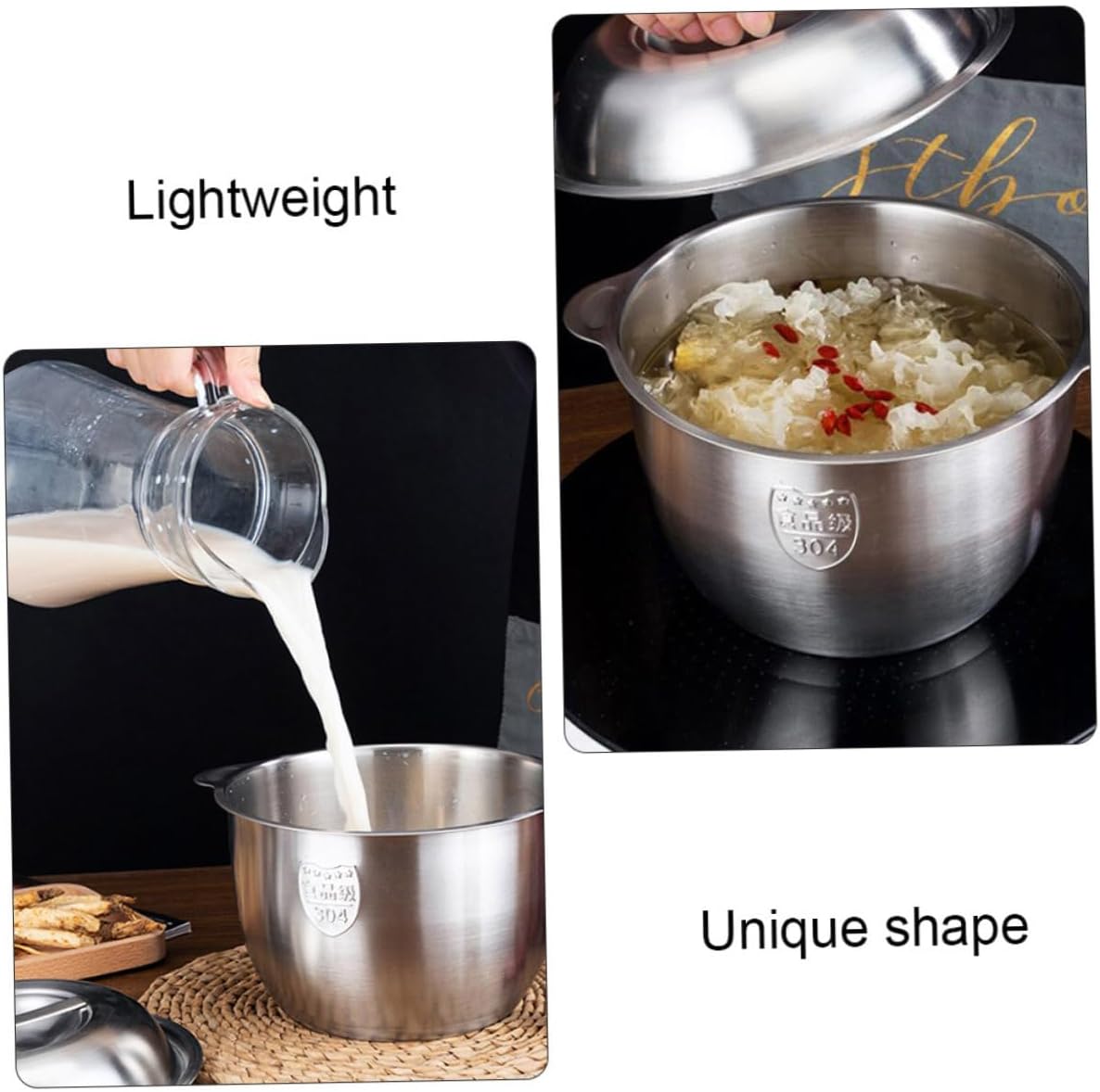 Rust-Resistant Vegetable Steamer Pot with Handles Safe and Professional Use