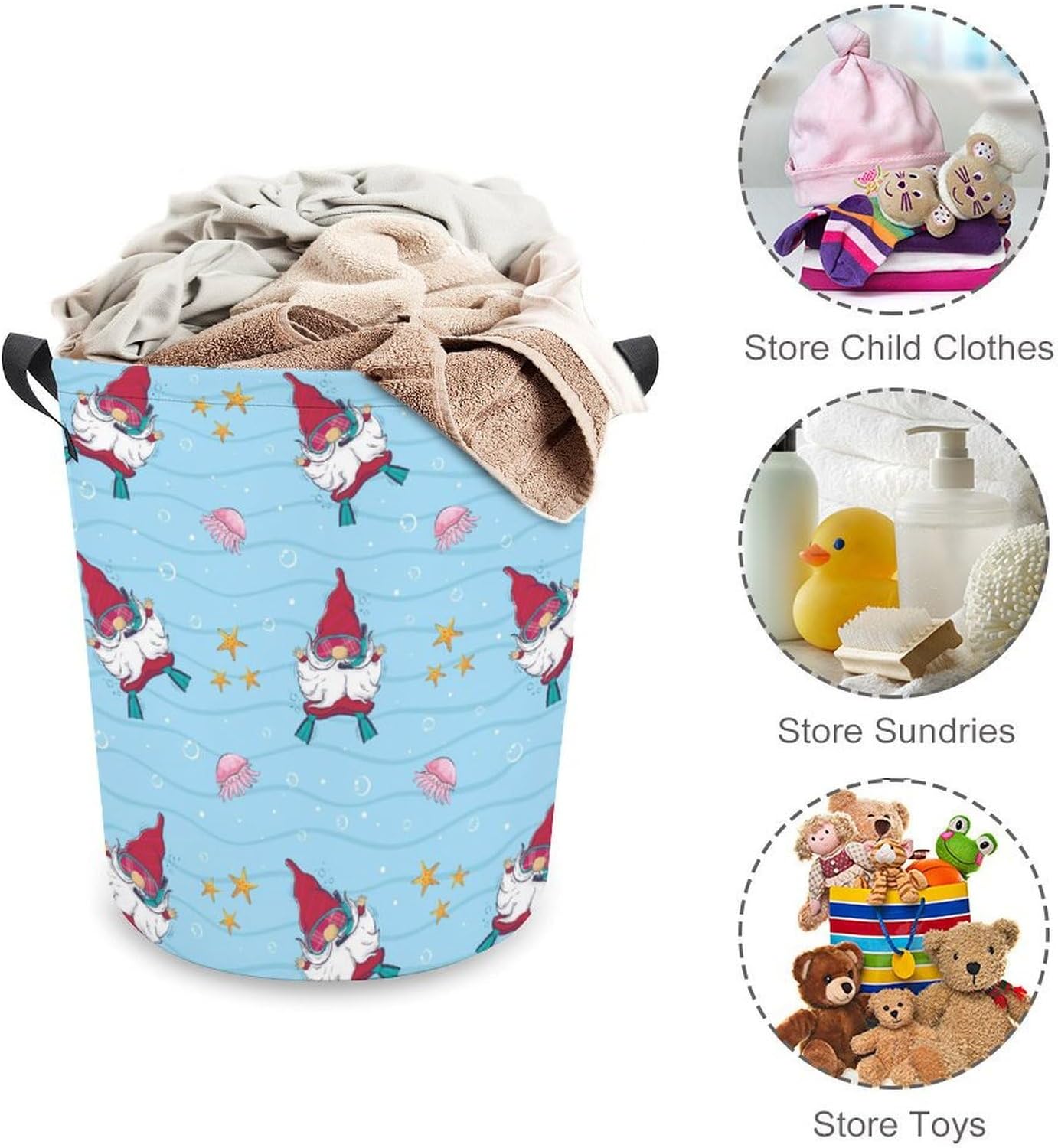 Cartoon Diving Laundry Basket