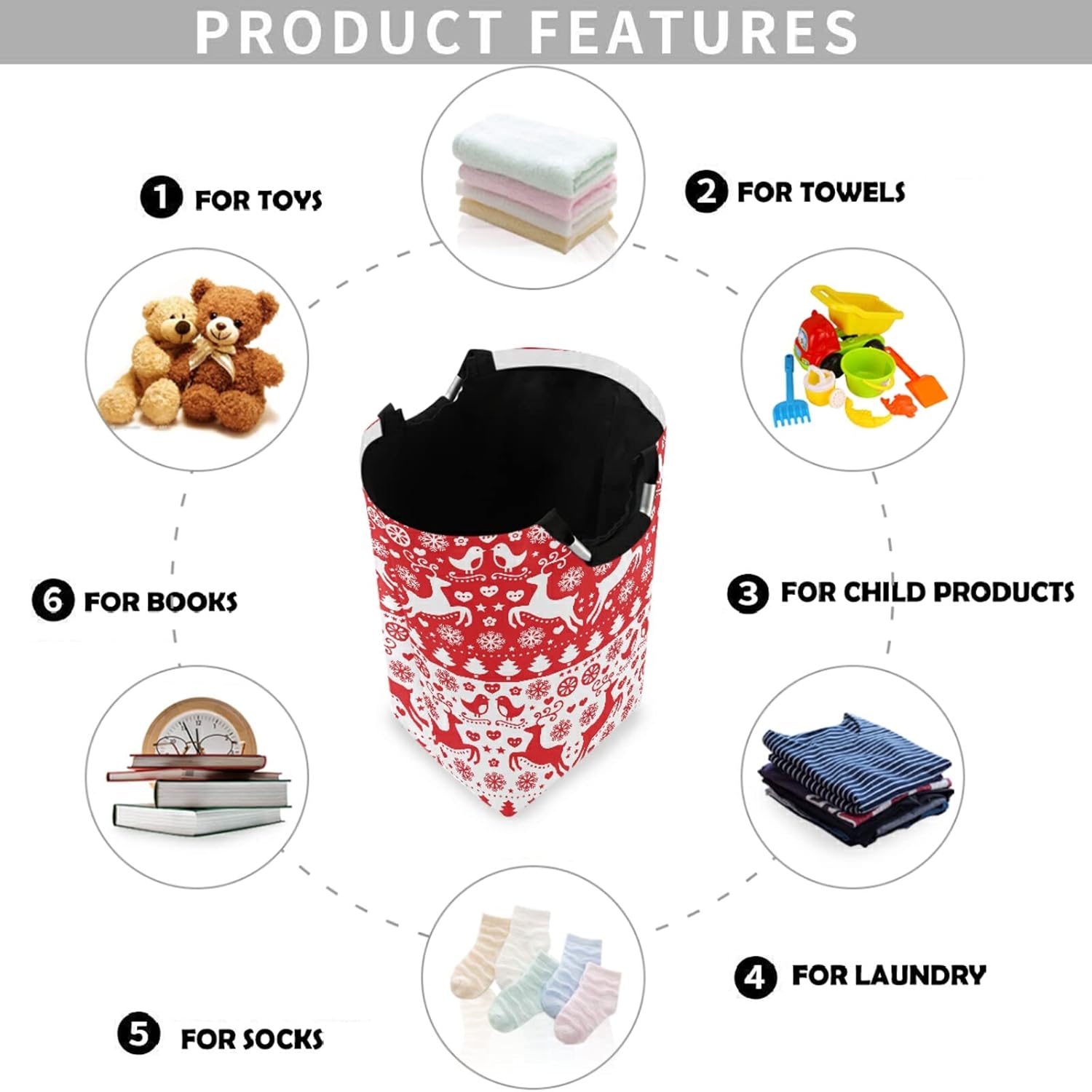 Large Capacity Laundry Hamper Basket Durable Versatile