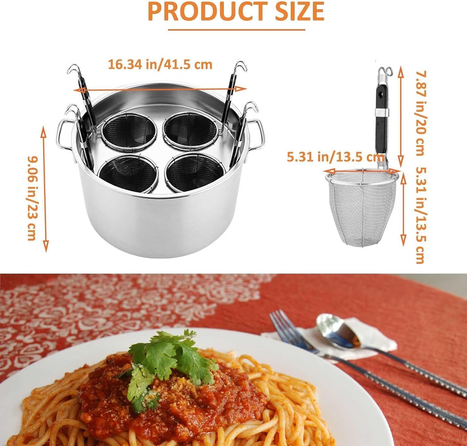 BINGWANG Multipurpose Pasta Cooker Set
