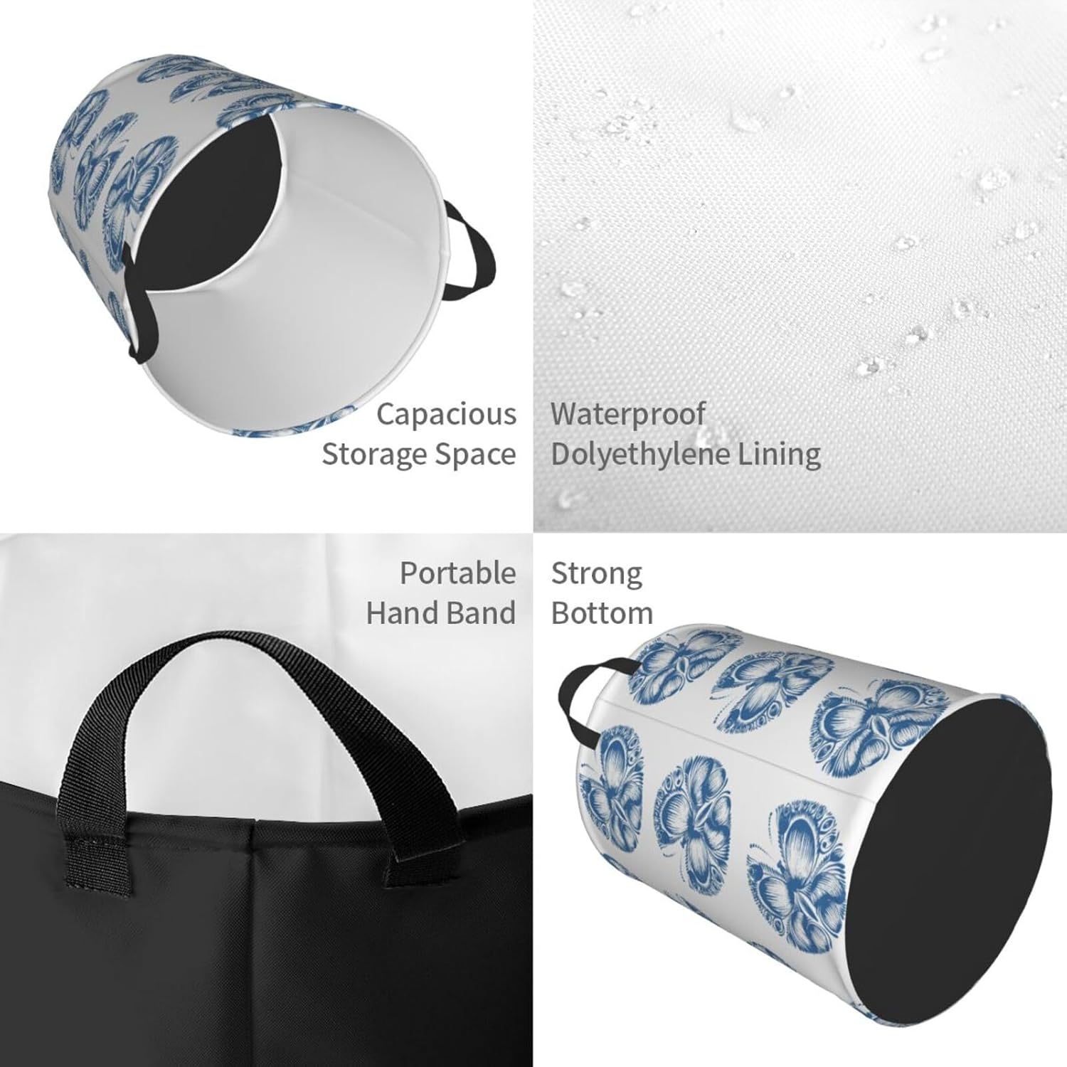 Stylish Butterfly Laundry Hamper for Collaborative Cleaning