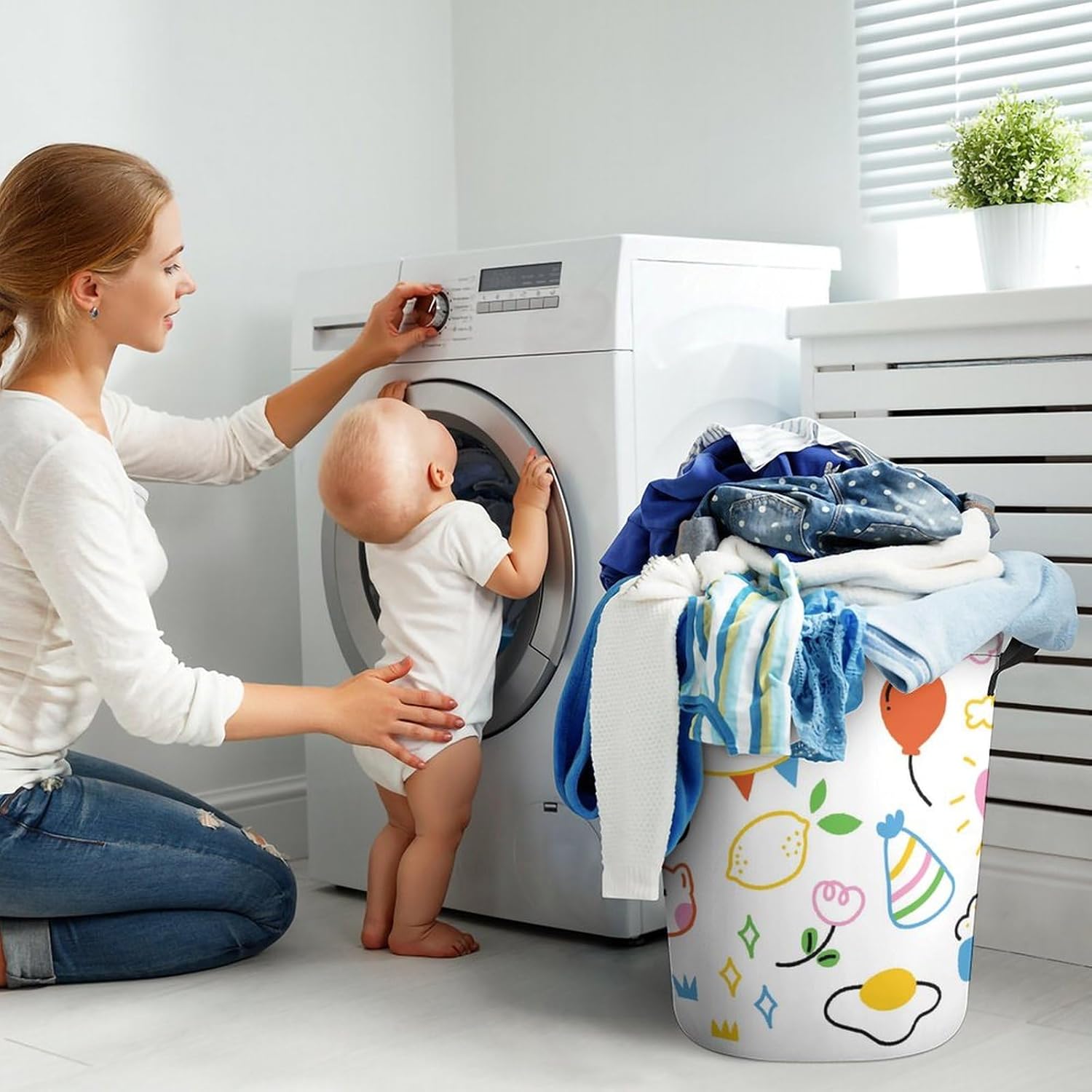 Cute Durable Animal Print Laundry Hamper