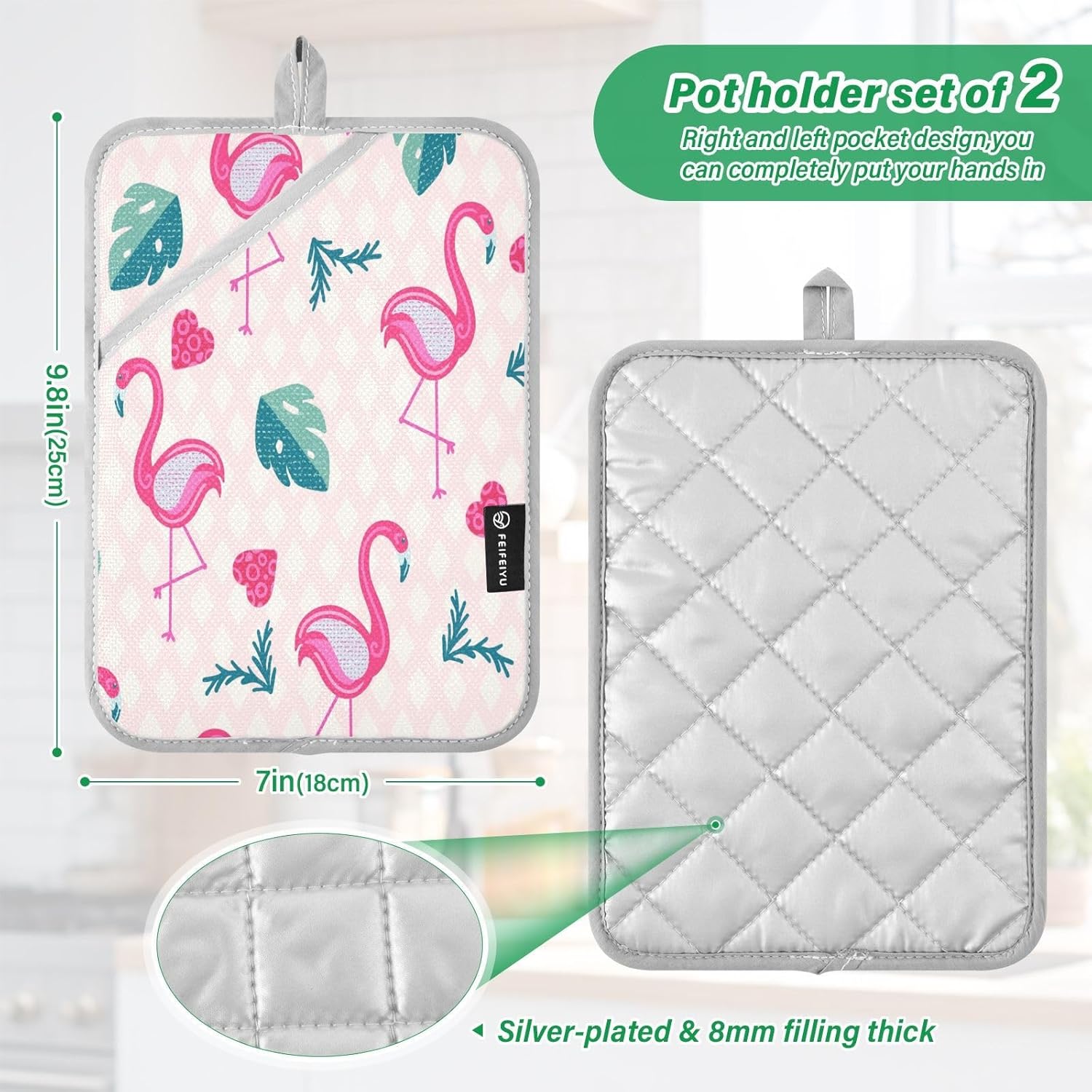 Flamingo Hearts 2-Pack