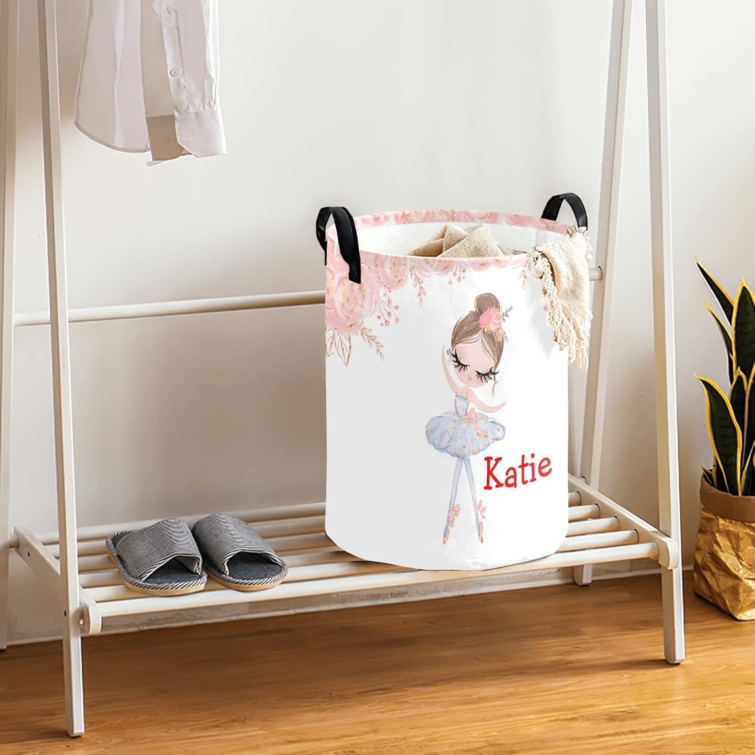 Personalized Ballerina Laundry Basket