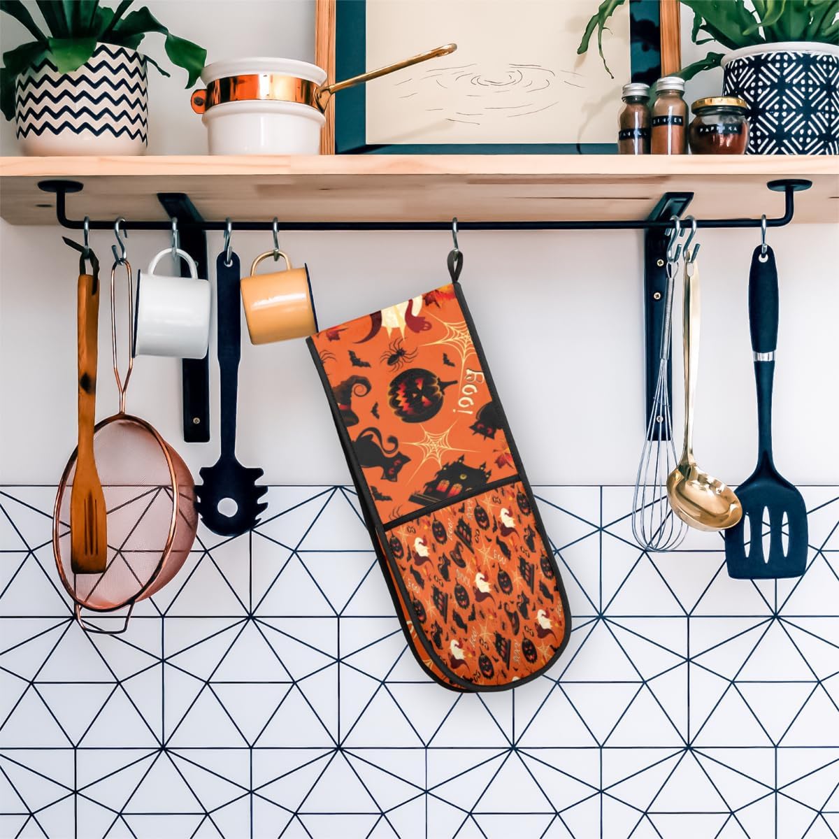 QsirBC Funny Halloween Oven Mitt Gift
