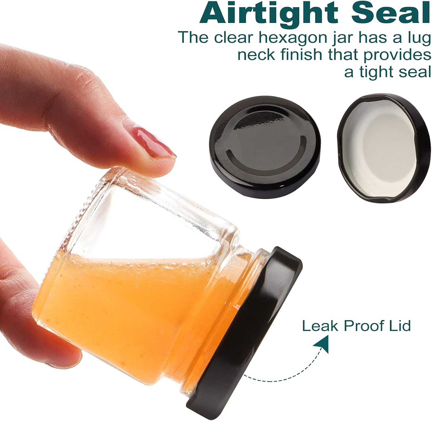 Elegant 15oz Mini Glass Jars for Honey Jam Crafts Gifts