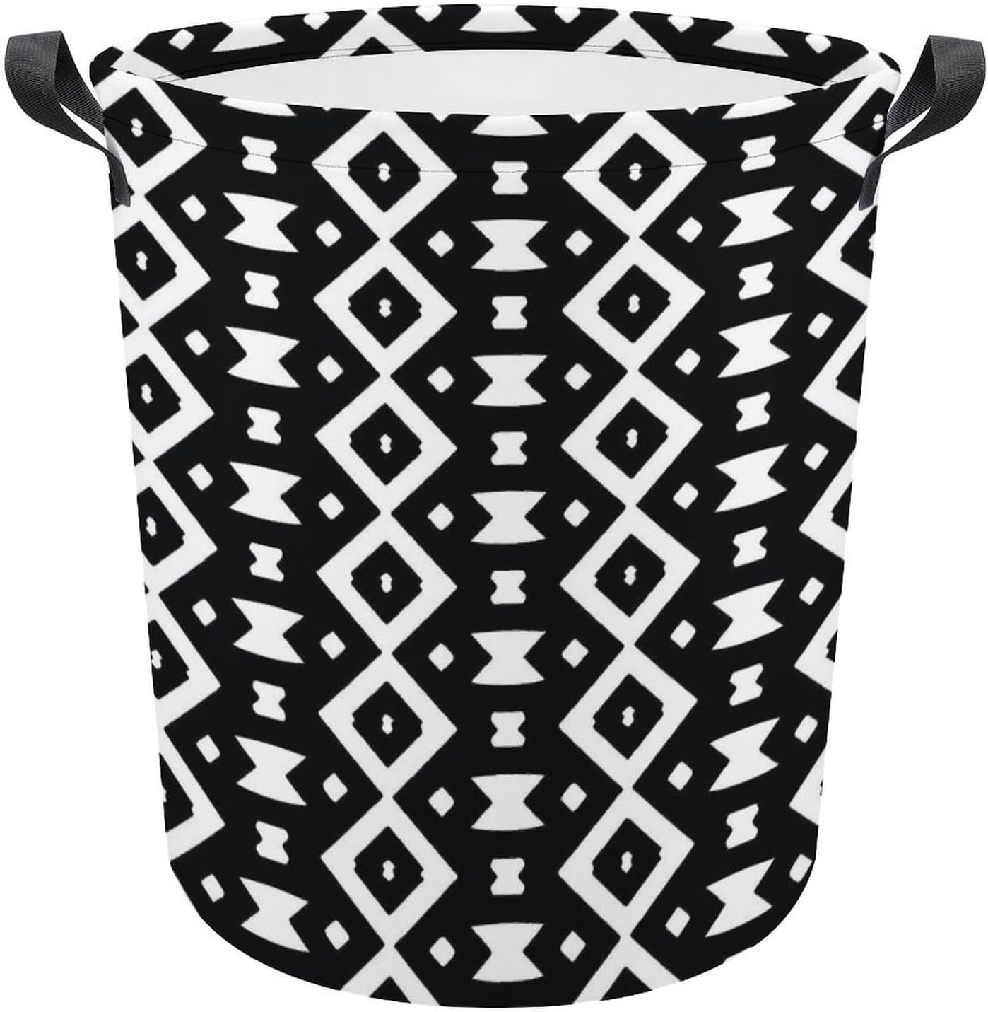 Monochrome Pattern Laundry Baskets Multi-functional Storage for Home Travel College