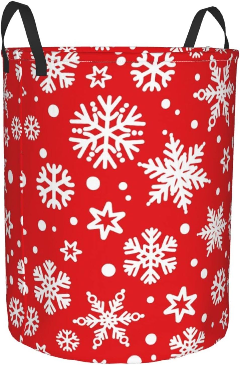 AFHYZY Snowflake Laundry Hamper - Collapsible with Handles Easy Carry Durable Storage Basket