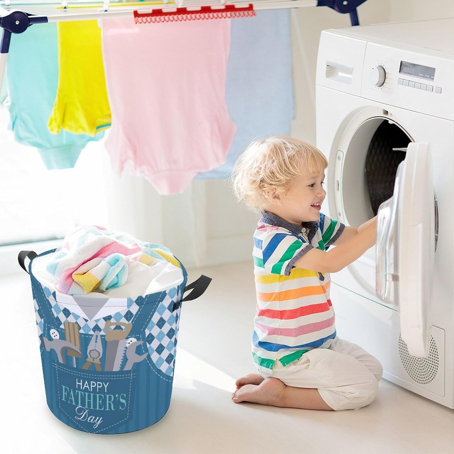 Meiko Cartoon Shirt Tools - Collapsible Laundry Basket for Home Kitchen