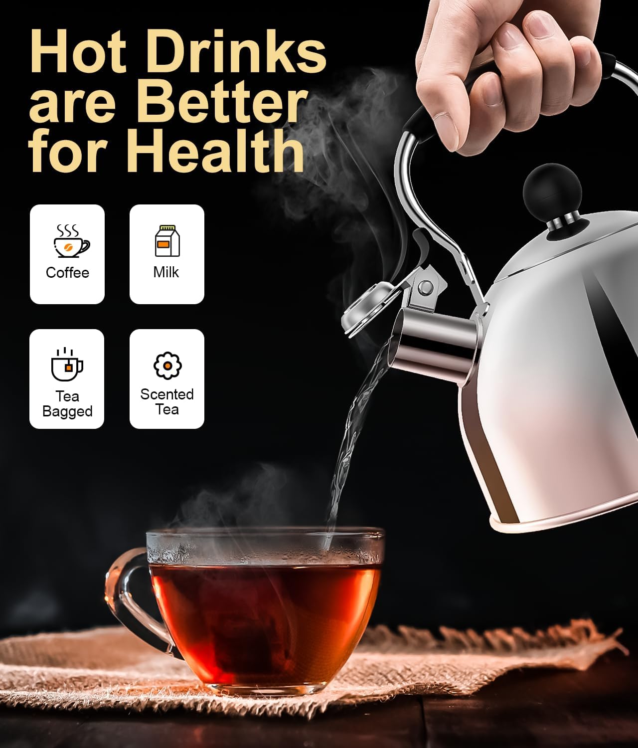 Whistling 2-Quart Tea Kettle