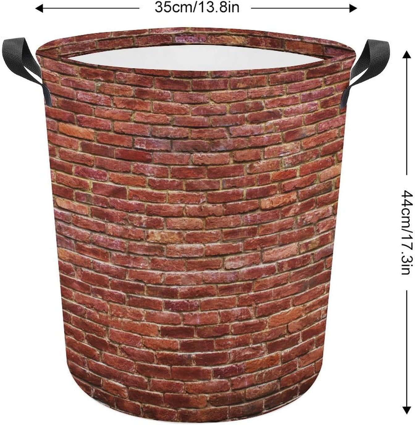 Red Brick Wall Laundry Hamper - Waterproof Toy Organizer
