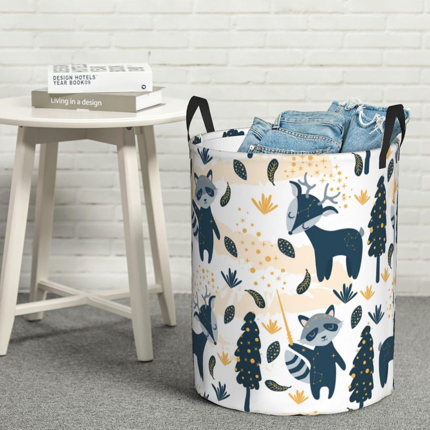 Collapsible Laundry Hamper with Handles for Bedroom Storage