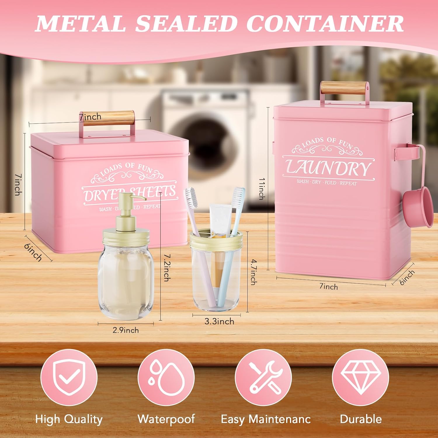 Luxury Metal Laundry Organizers