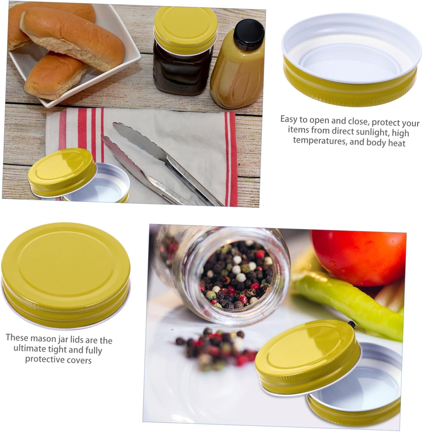 PrettyZoom 12-Piece Mason Jar Lids Protecting Your Jars