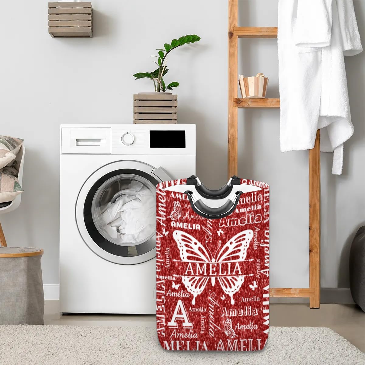 Stylish Ioracida Butterfly Laundry Hamper Bag