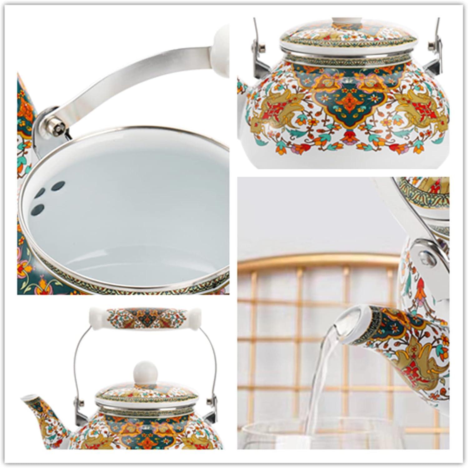 Lyellfe 26 Quart Enamel Tea Kettle