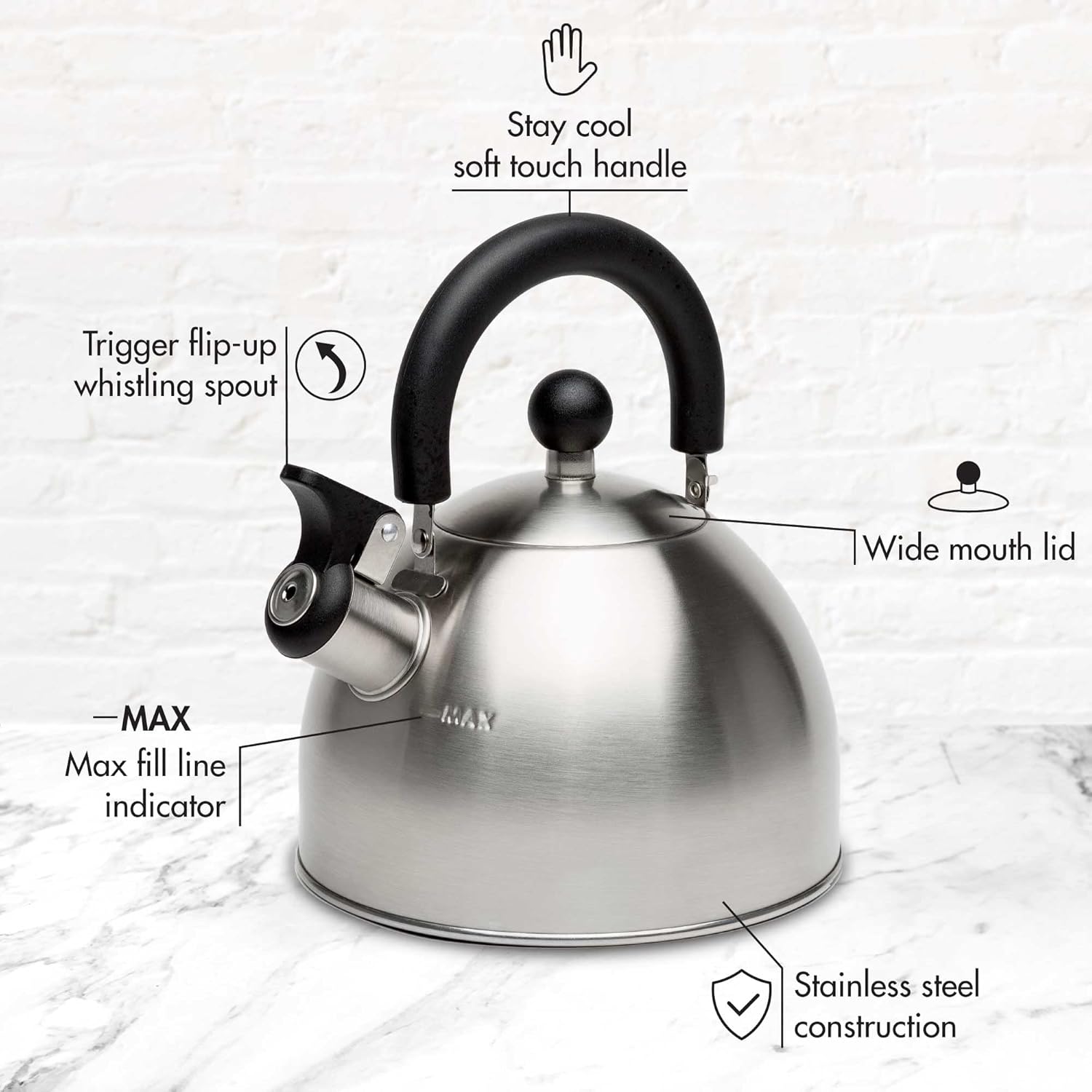 The Beloved 15-Quart Primula Stewart Whistling Kettle