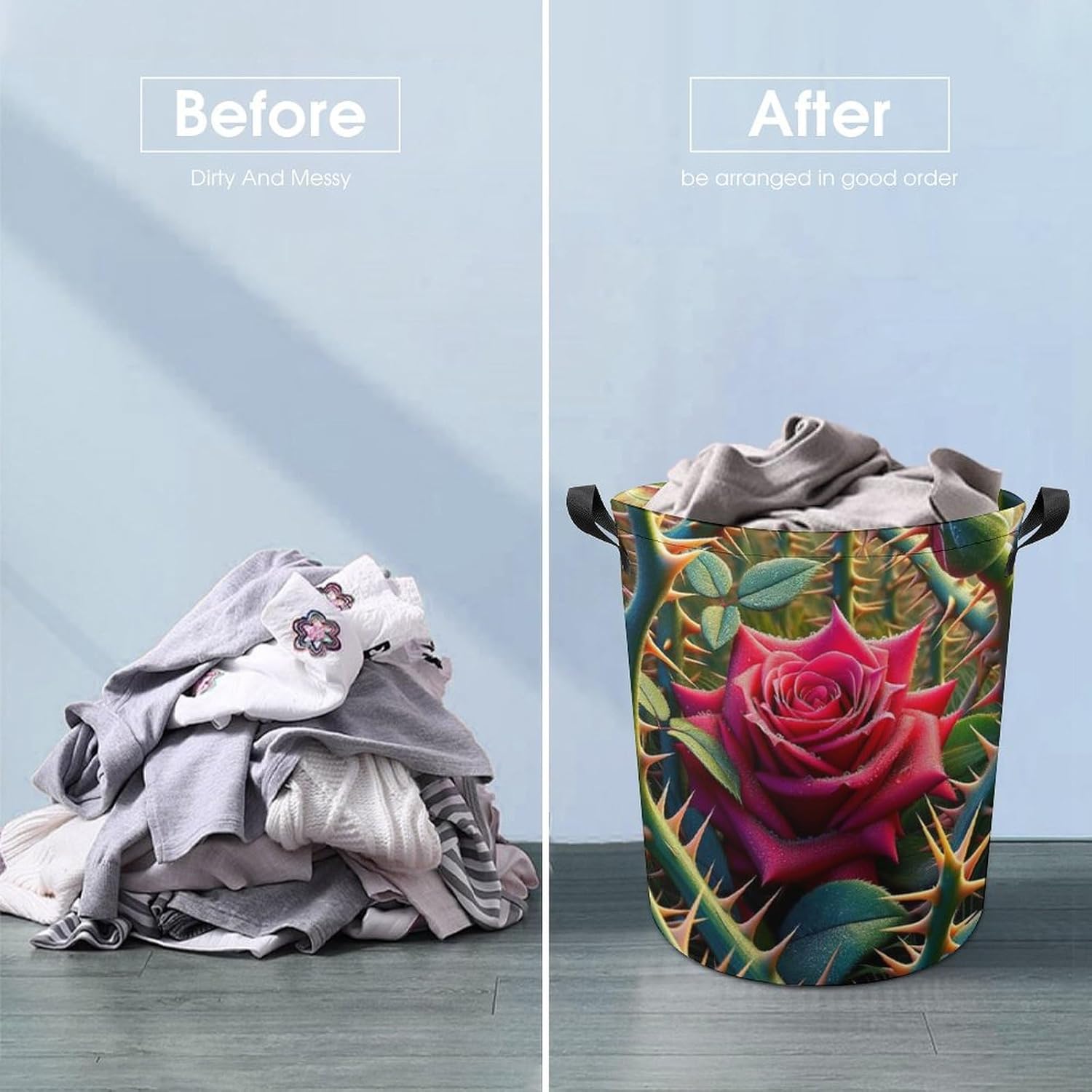 Rose Among Thorns Multi-Functional Laundry Hamper