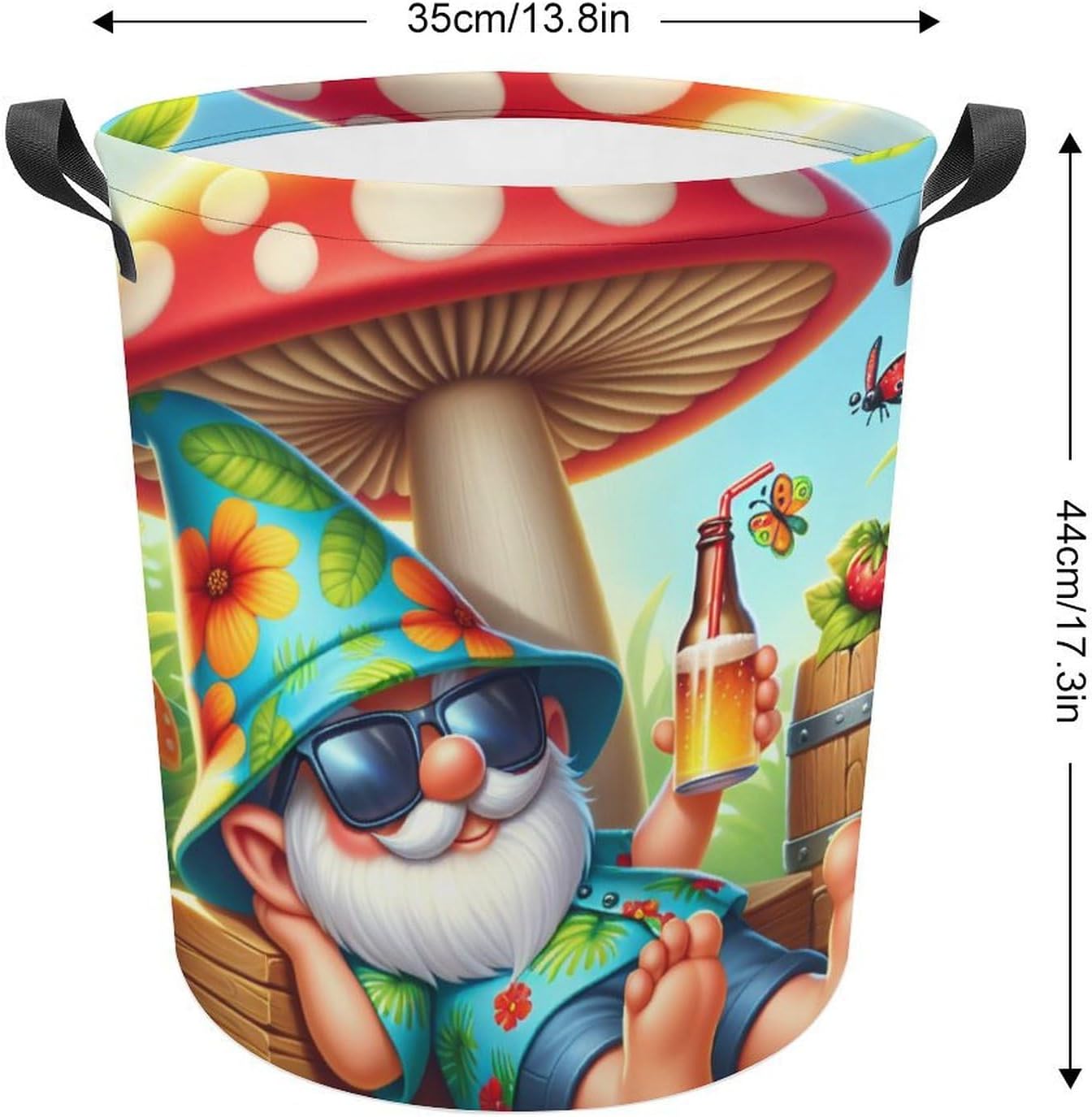 Meiko Cartoon Gnome Laundry Basket laundry hamper