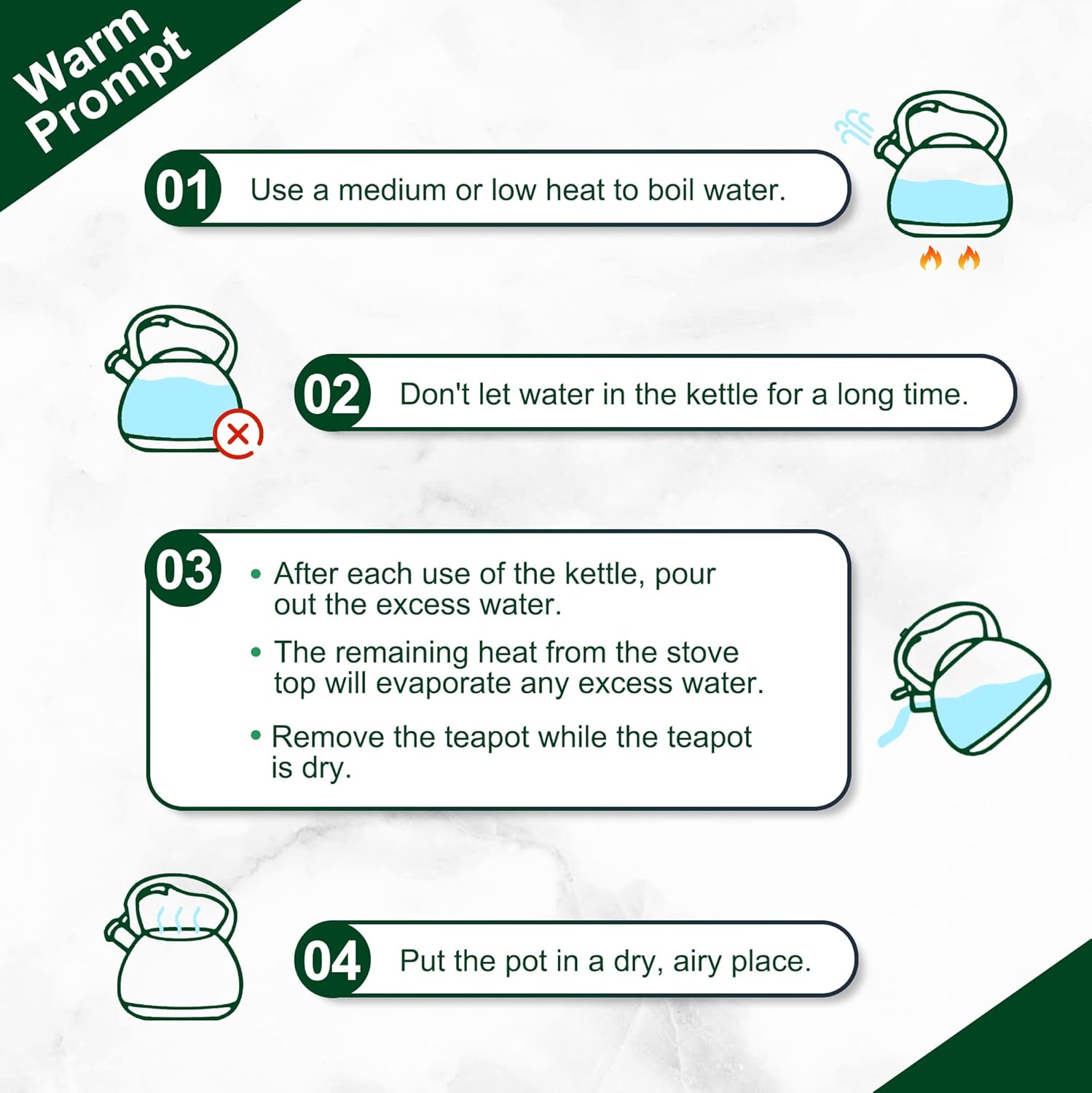 Greenual 32 Quart Loud Whistling Tea Kettle