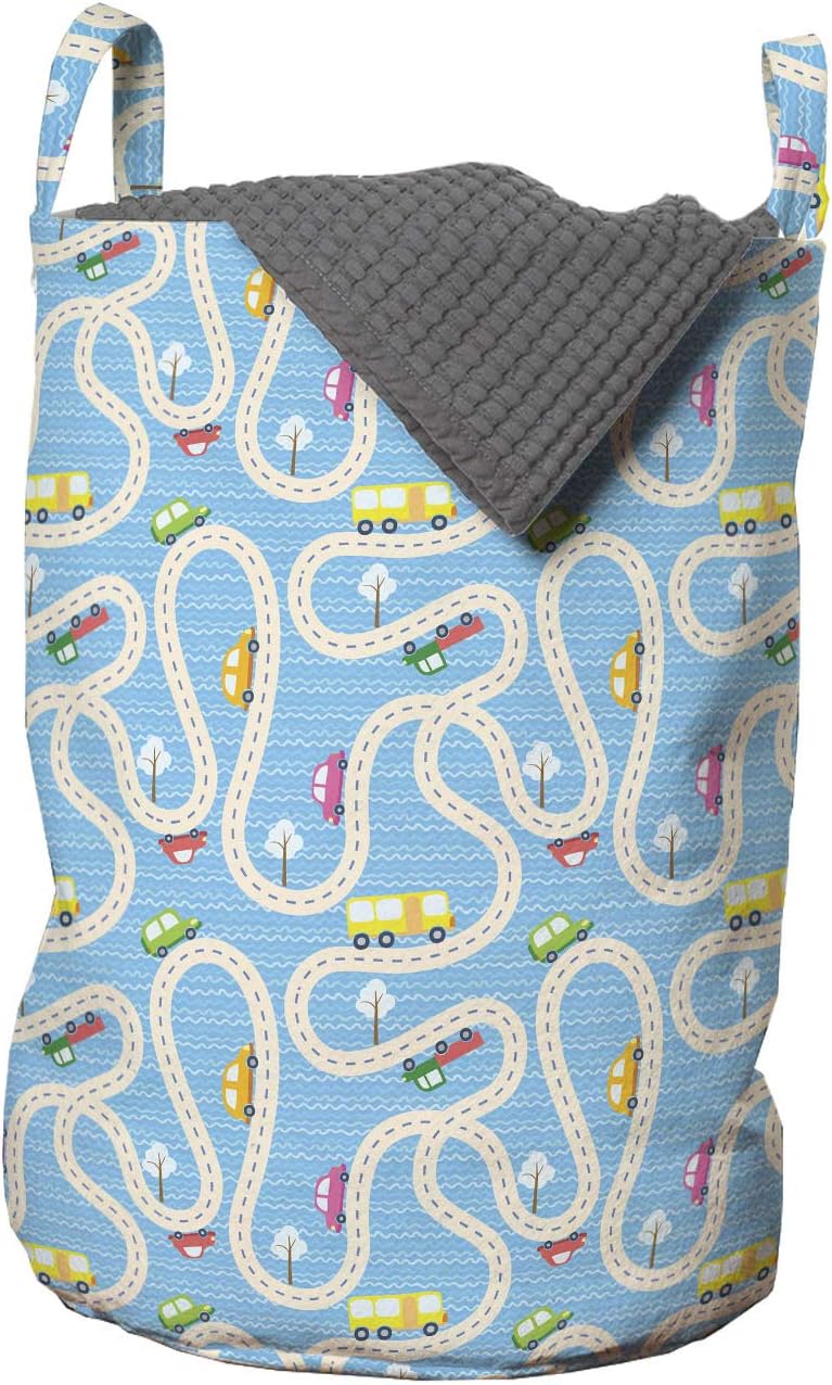 Ambesonne Cartoon Activity Laundry Bag
