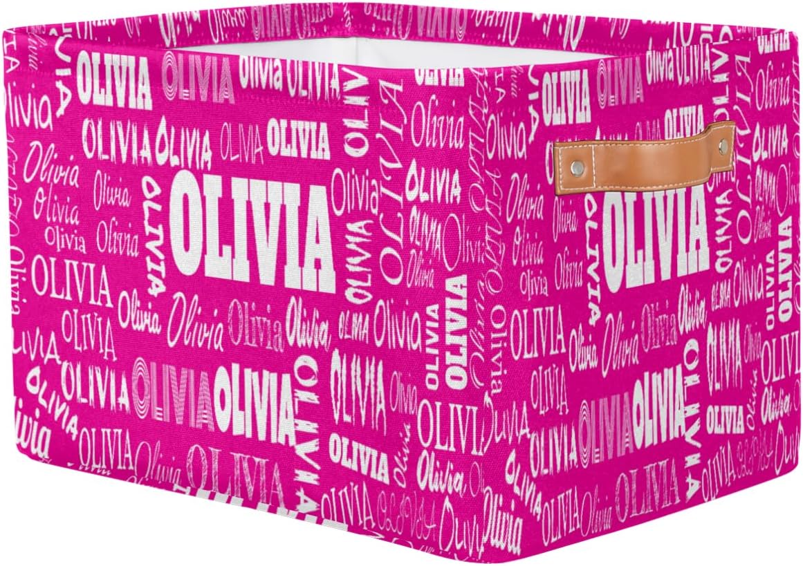 Personalized Foldable Storage Basket with Name