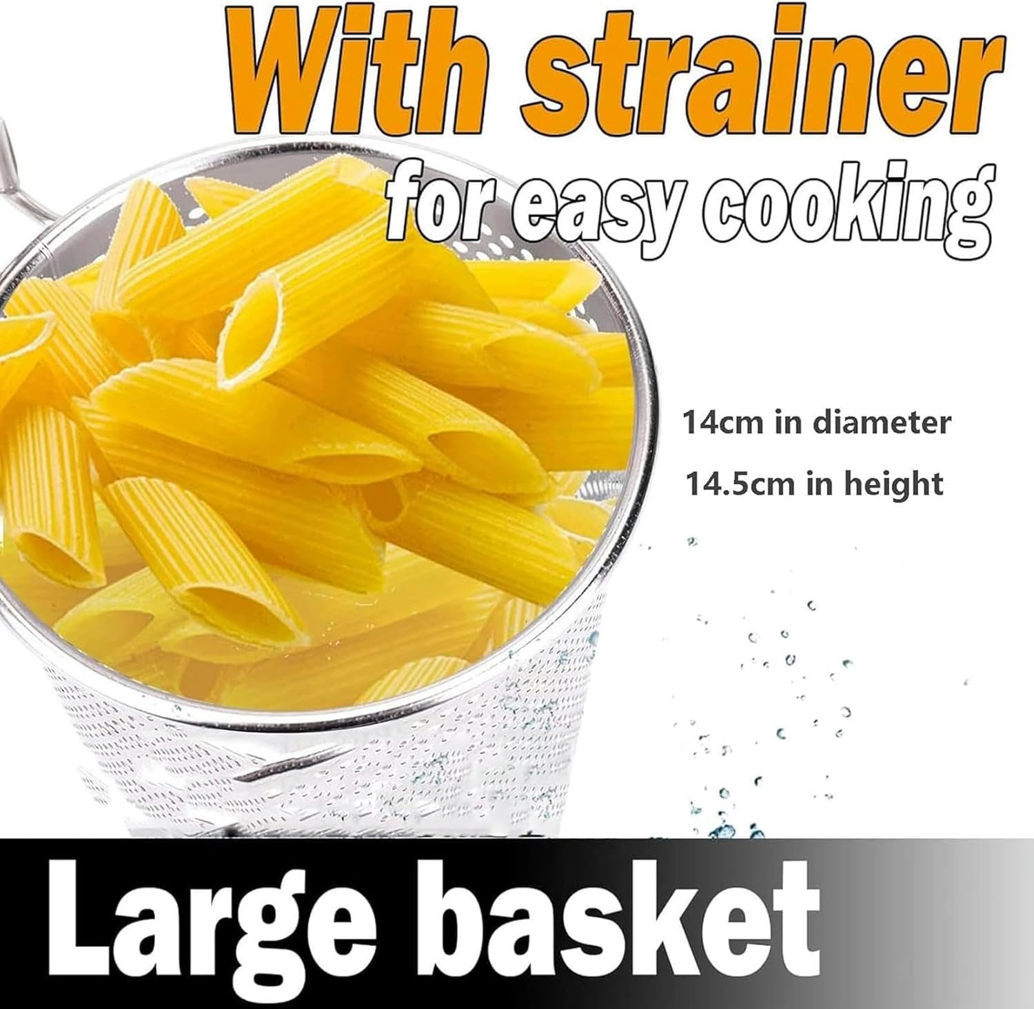 Wzglod Stainless Steel Soup Pan Set with Divider and Colander Strainer