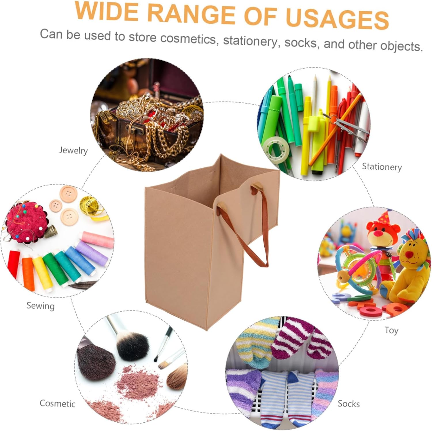 Ergonomic Felt Folding Laundry Hamper