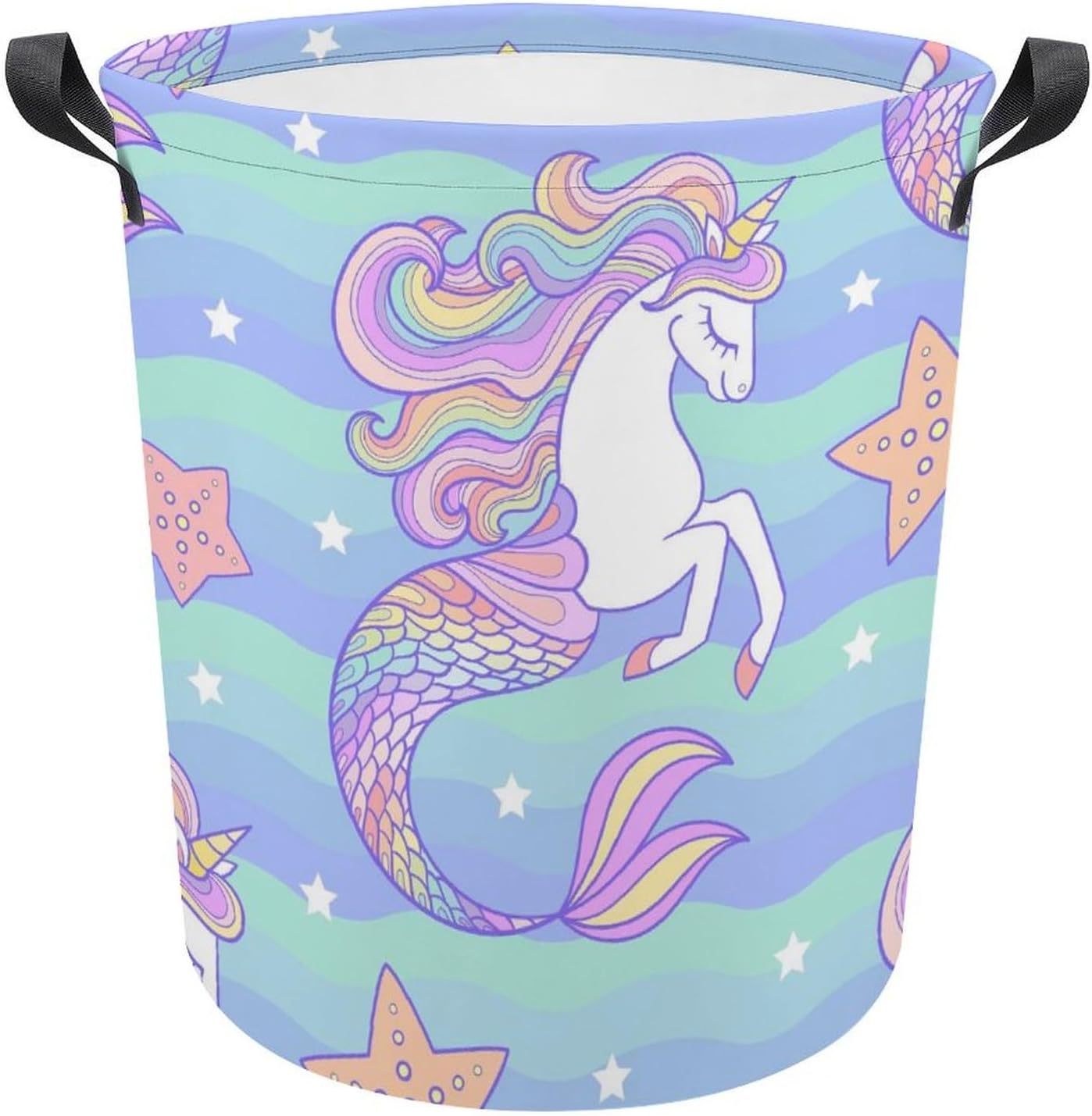 Seahorse Unicorn Starfish Laundry Basket