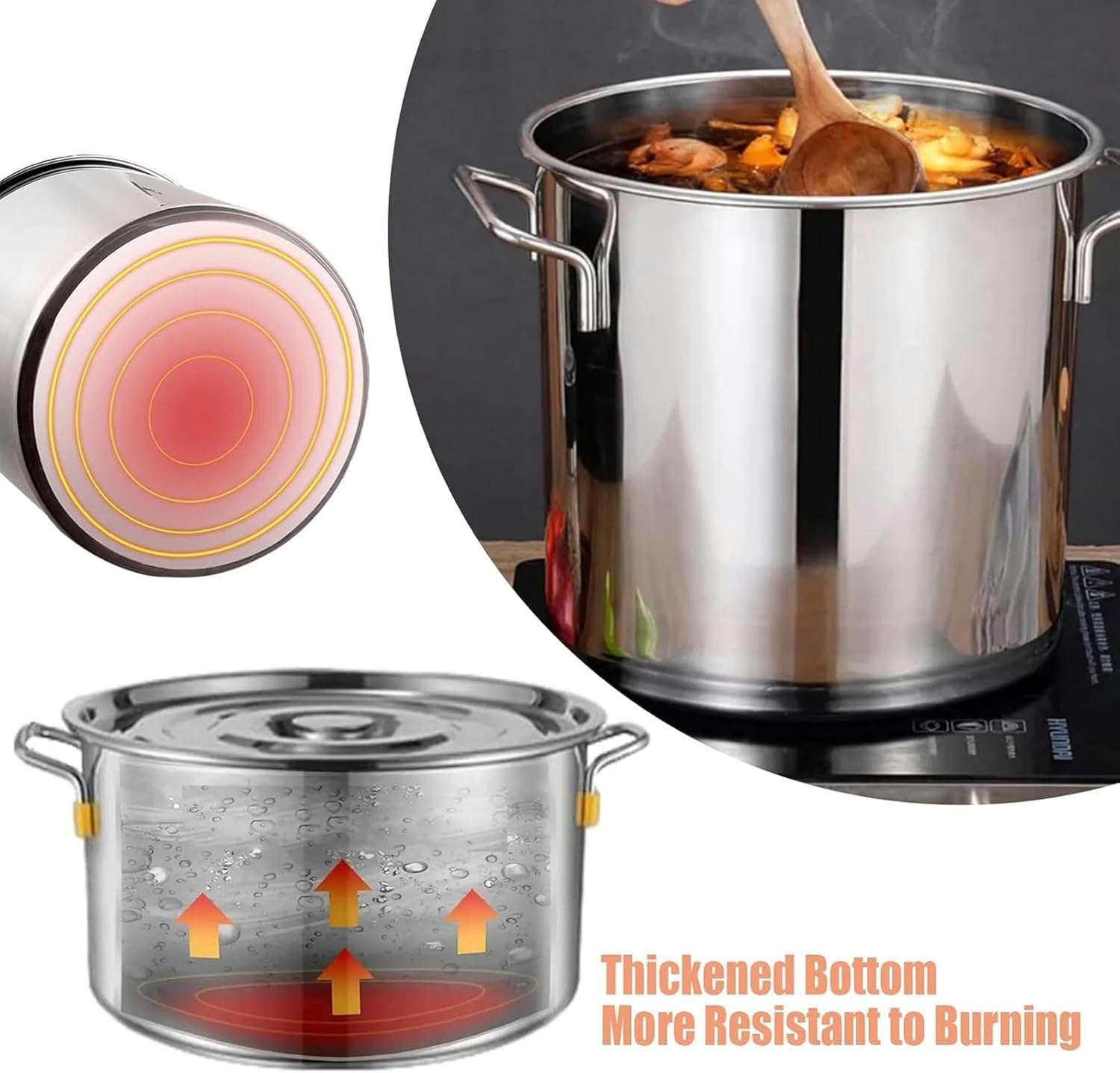 Quick-Fry Steamed to Perfection Compact Durable 304 Paris Pot for Kitchen