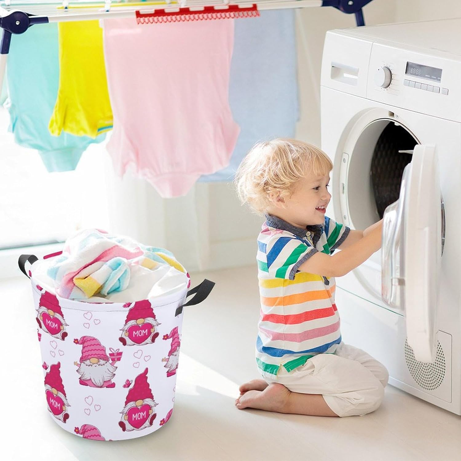Gnomes-Theme Mothers Day Gift Organized Laundry Storage