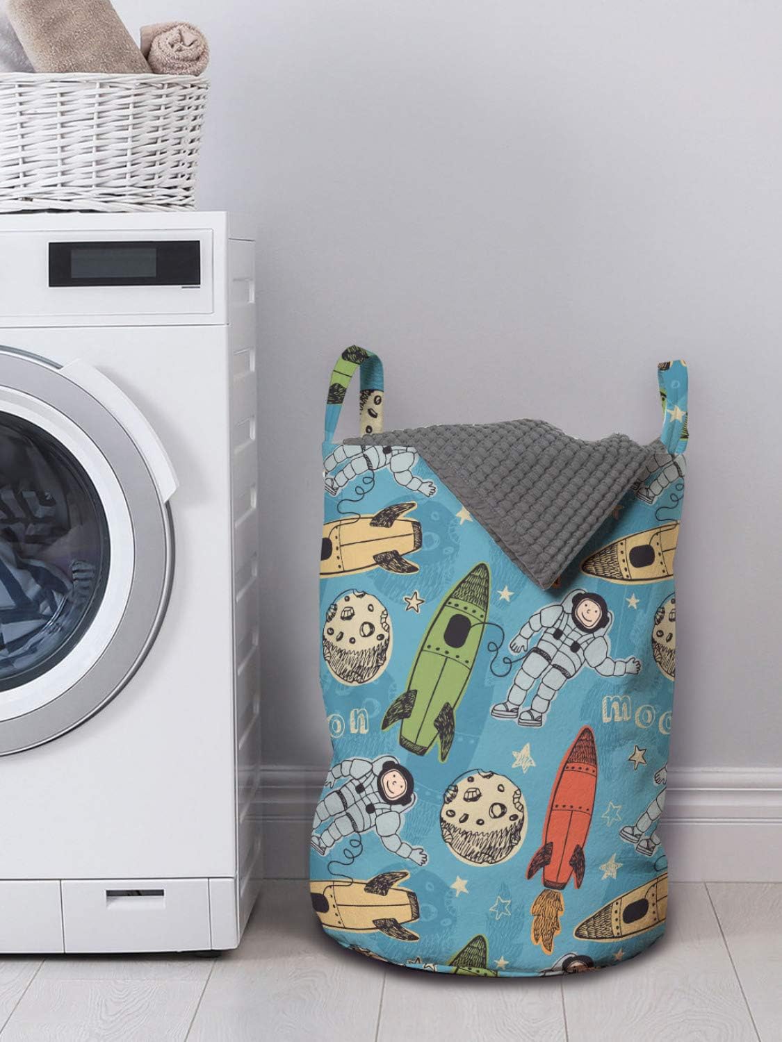 Space Exploration The Ambesonne Space Laundry Bag
