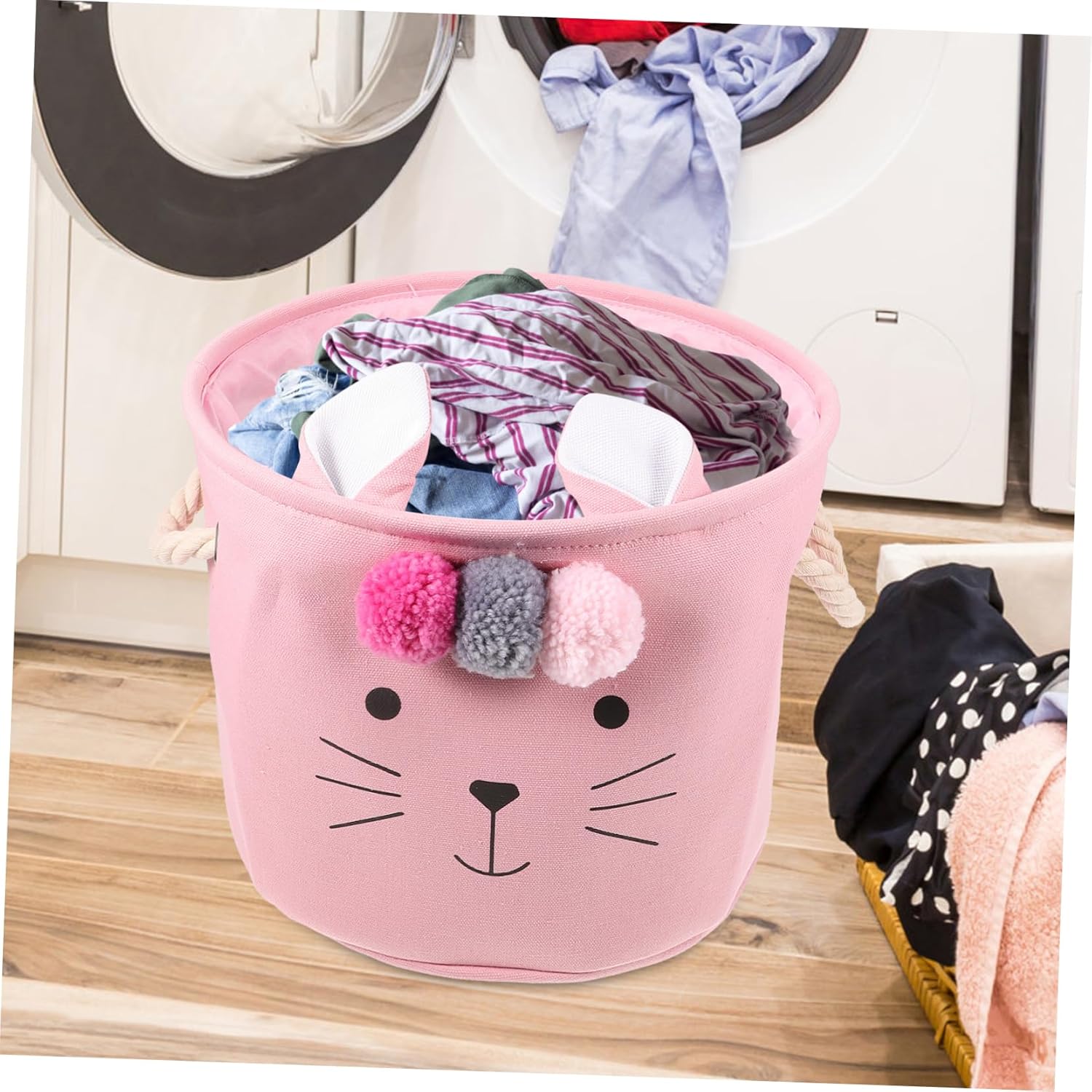 SEWOART Baby Girl Collapse Laundry Hamper Newborn Storage Basket