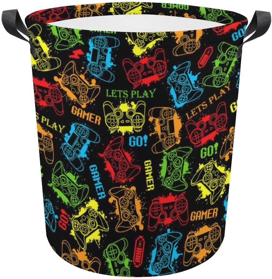 Game ThemeBEST Laundry Basket Stylish Storage for Gamers Boys More