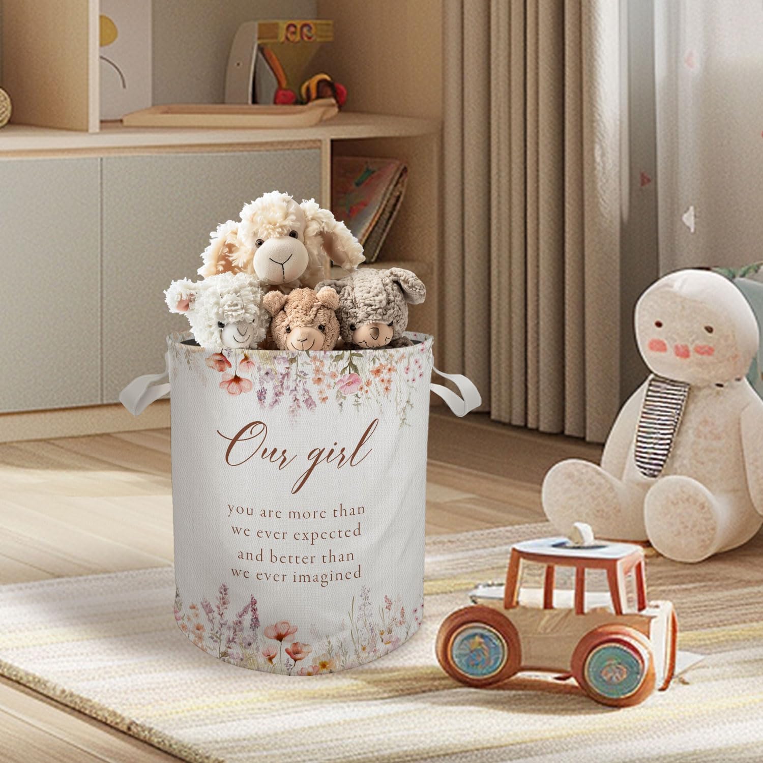 Stylish Baby Girl Laundry Basket with Cute Storage Solutions