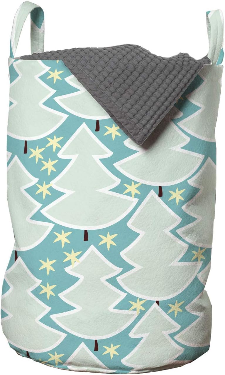 Ambesonne Christmas Hamper Against Laundry