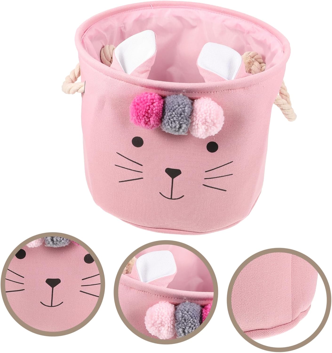 SEWOART Baby Girl Collapse Laundry Hamper Newborn Storage Basket