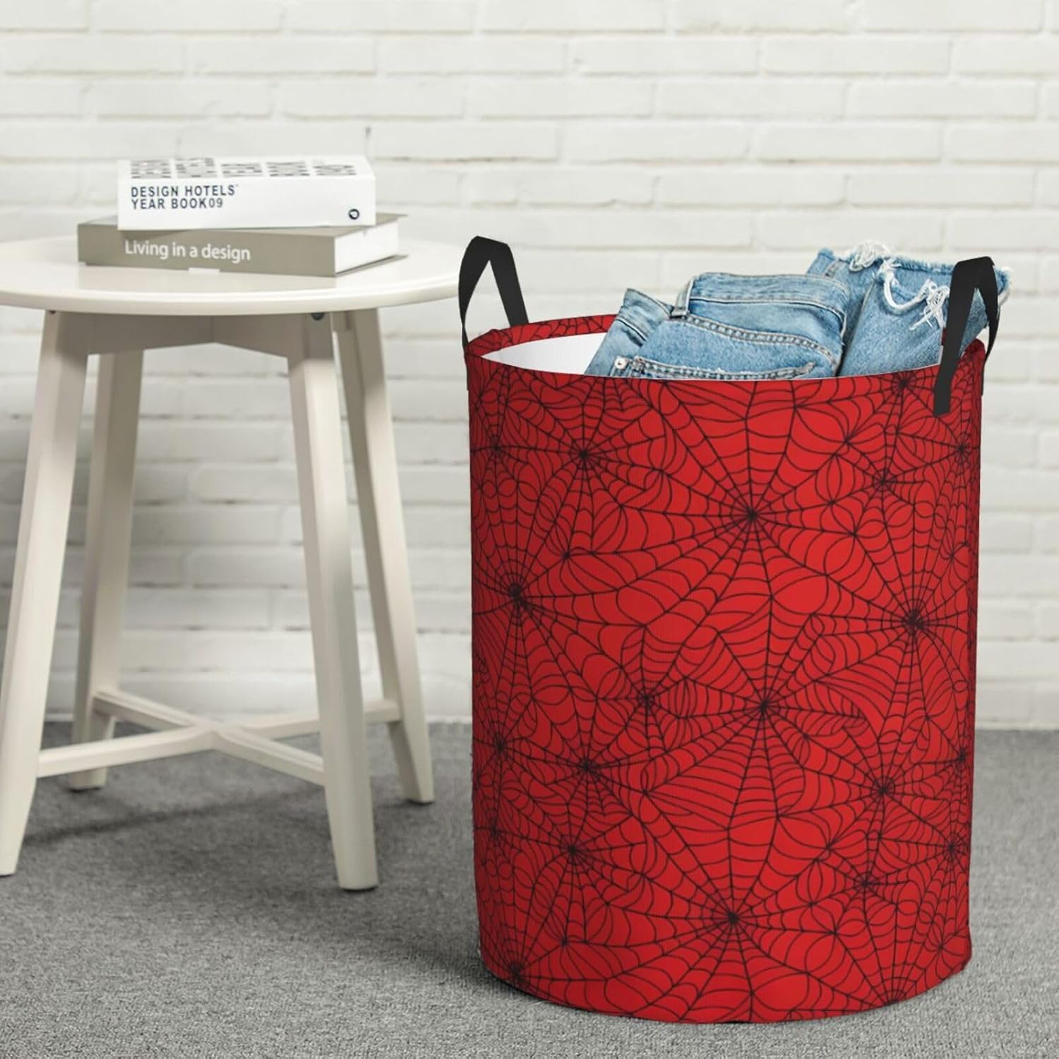 Red Spider Web Multi-functional Laundry Basket
