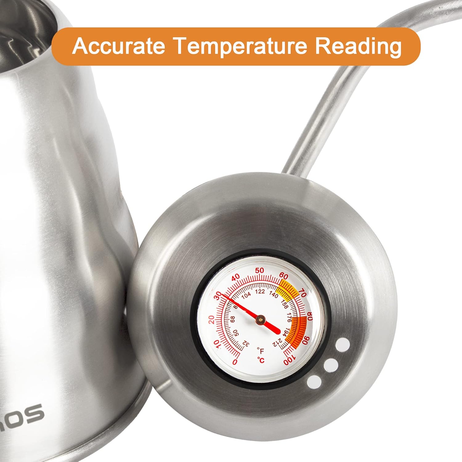 Gooseneck Kettle with Thermometer